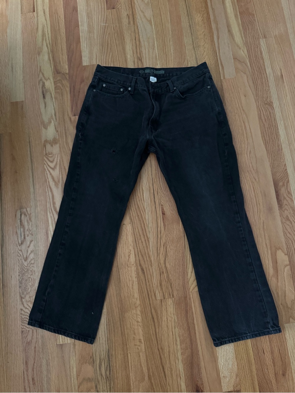 Harley-Davidson Black Relaxed Fit Men's Jeans